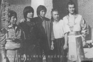 Лю Цзялян, Александр Фу Шэн и Адам Чэн на съемках 